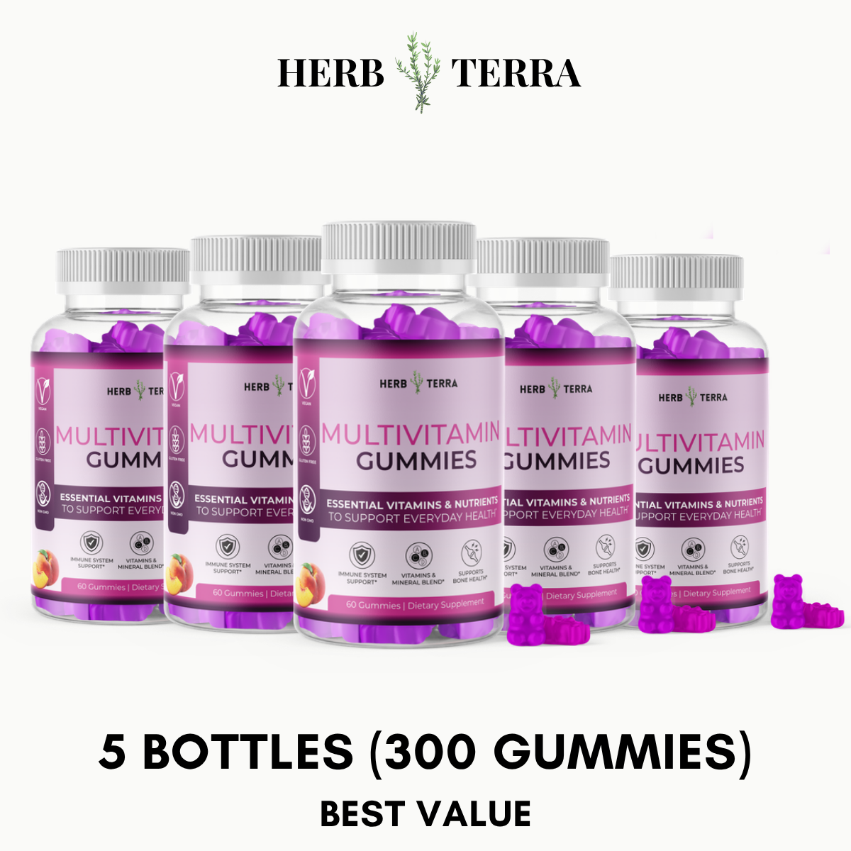 Multivitamin Gummies – 5 Bottles