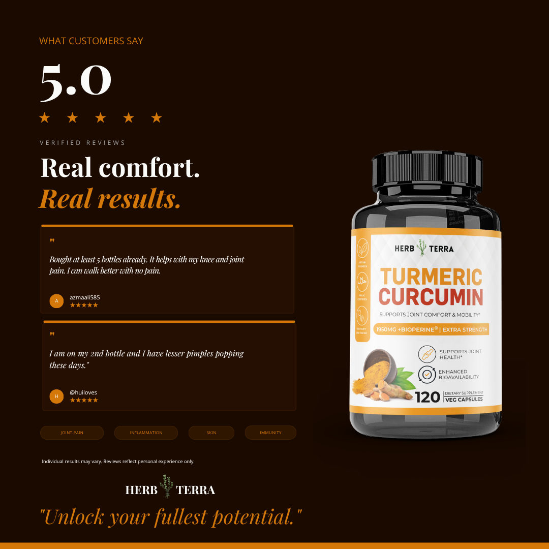 Turmeric Curcumin with Black Pepper | 120 Capsules