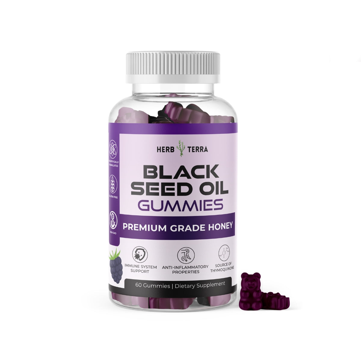 Black Seed Oil Gummies with Honey.