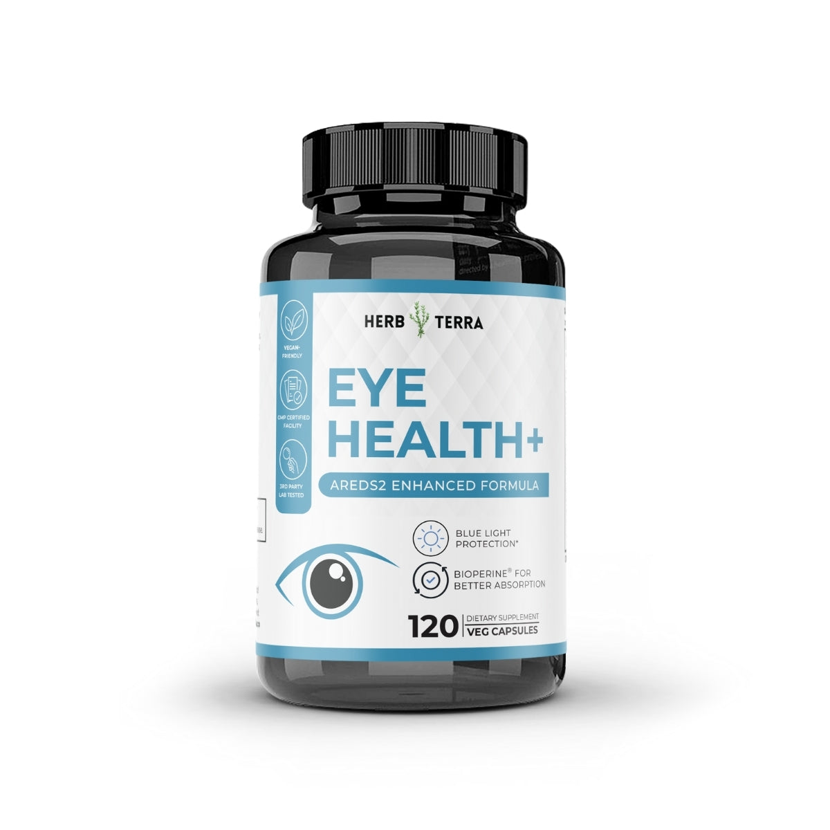 Herb Terra Eye Health+ (120 capsules) – Bilberry & Antioxidants | Herb terra