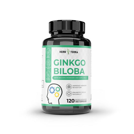 Herb Terra Ginkgo Biloba (120 capsules) – Cognitive Health | Herb terra