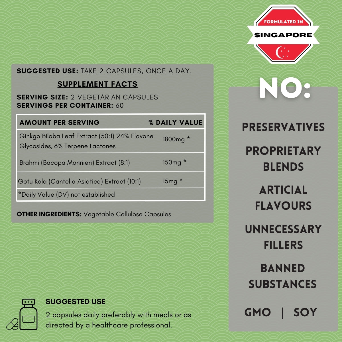 Supplement facts, ingredients, use
| Herb terra