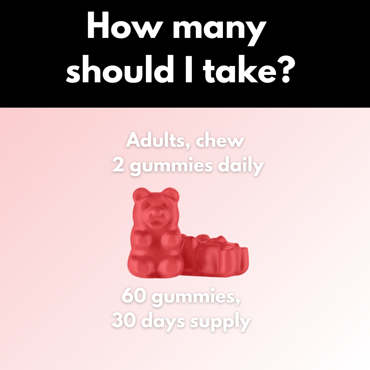 Red gummy bears; dosage instructions.| Herb Terra