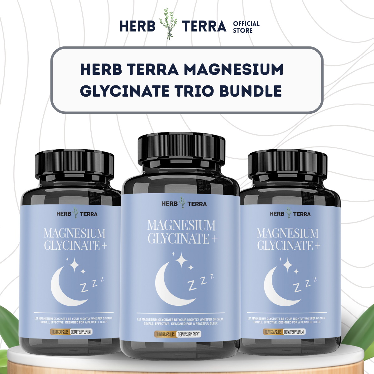 Herb Terra Magnesium Glycinate Trio Bundle