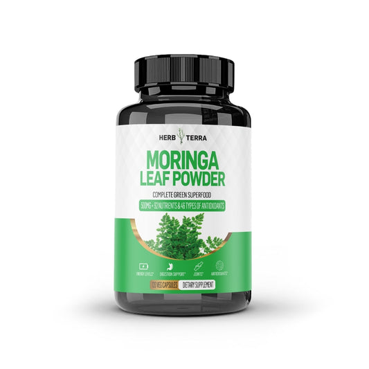 Herb Terra Moringa Leaf Powder (120 capsules)