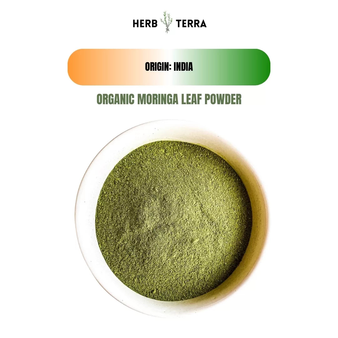 Organic Moringa Leaf Powder from India.
| Herb terra