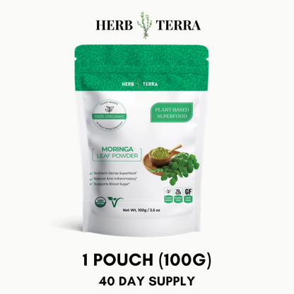 Organic Moringa Leaf Powder 100g – 1 Pouch