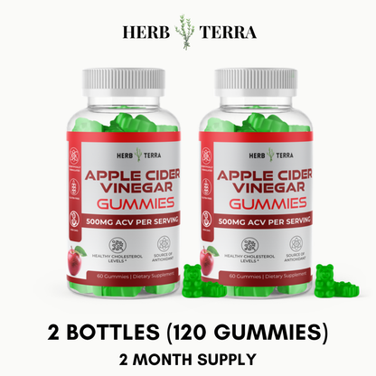 Apple Cider Vinegar Gummy – 2 Bottles