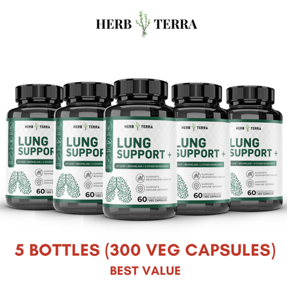 Lung Support+ – 5 Bottles