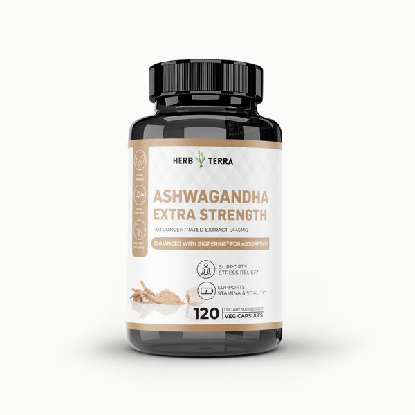 Ashwagandha Capsules 1450mg - Stress Support & Daily Calm