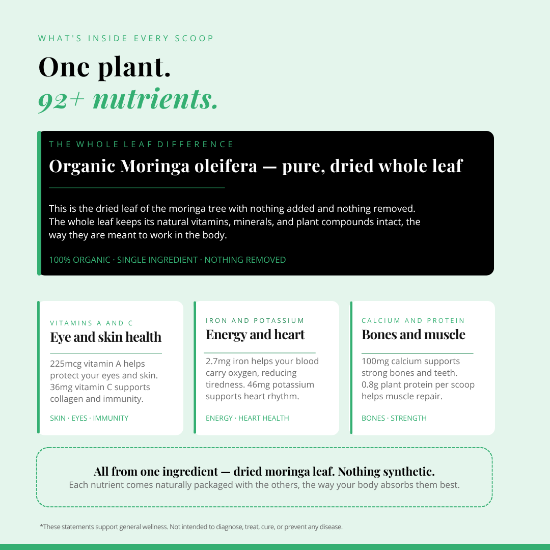 Organic Moringa Leaf Powder 100g | Ultimate Superfood