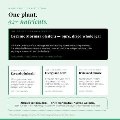 Organic Moringa Leaf Powder 100g | Ultimate Superfood