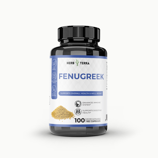 Fenugreek 900mg — Non-GMO, 100 Vegan Capsules