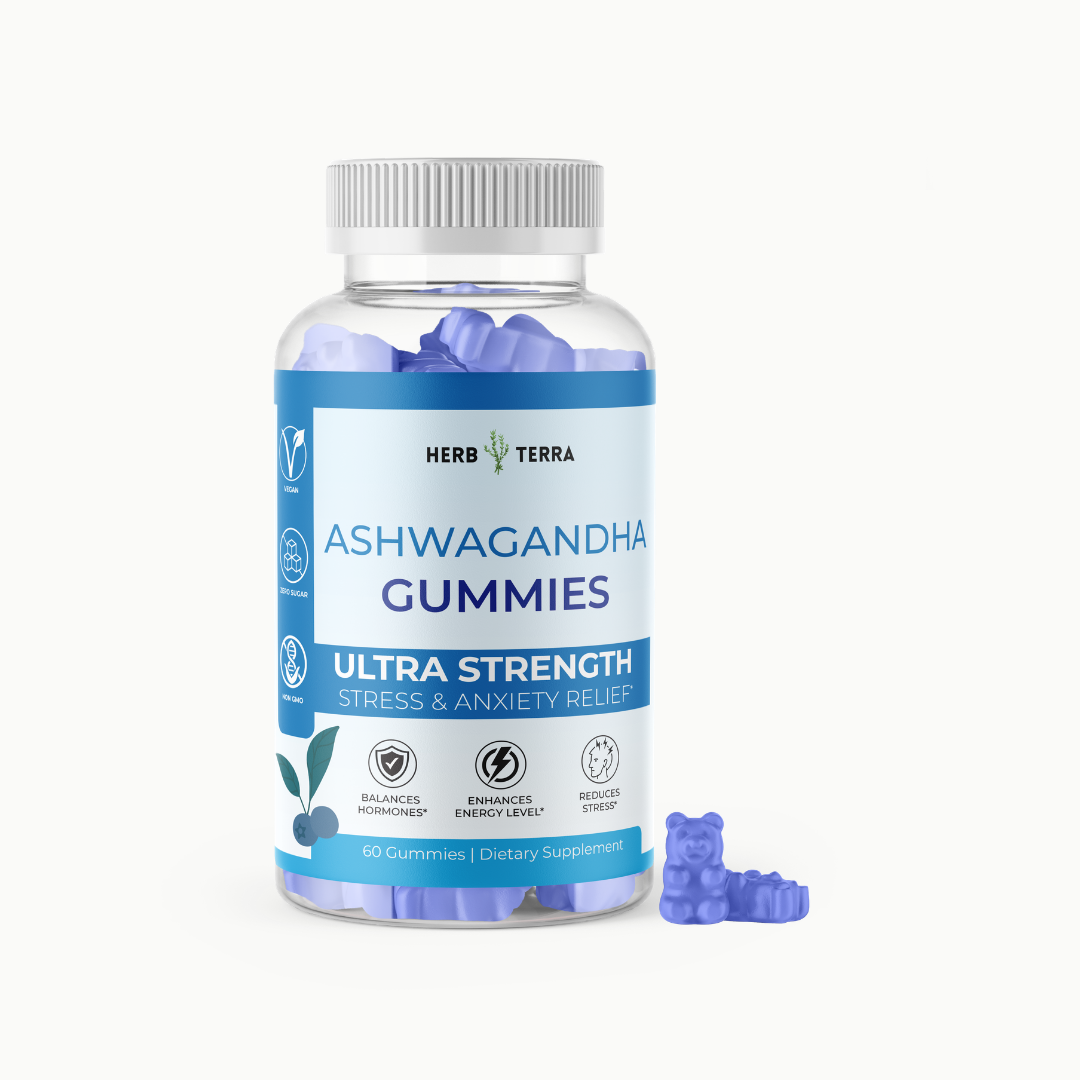 Ashwagandha Gummies | 60 Gummies | Stress Relief & Well-Being