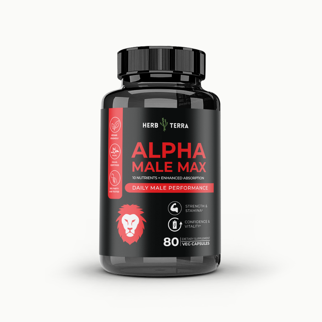 Alpha Male Max | 80 Capsules | Elite Performance Complex