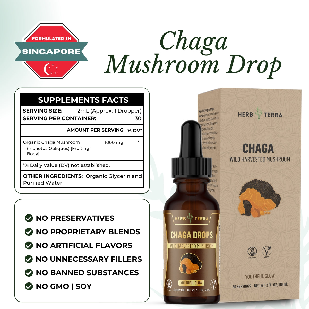 Chaga Mushroom Drops