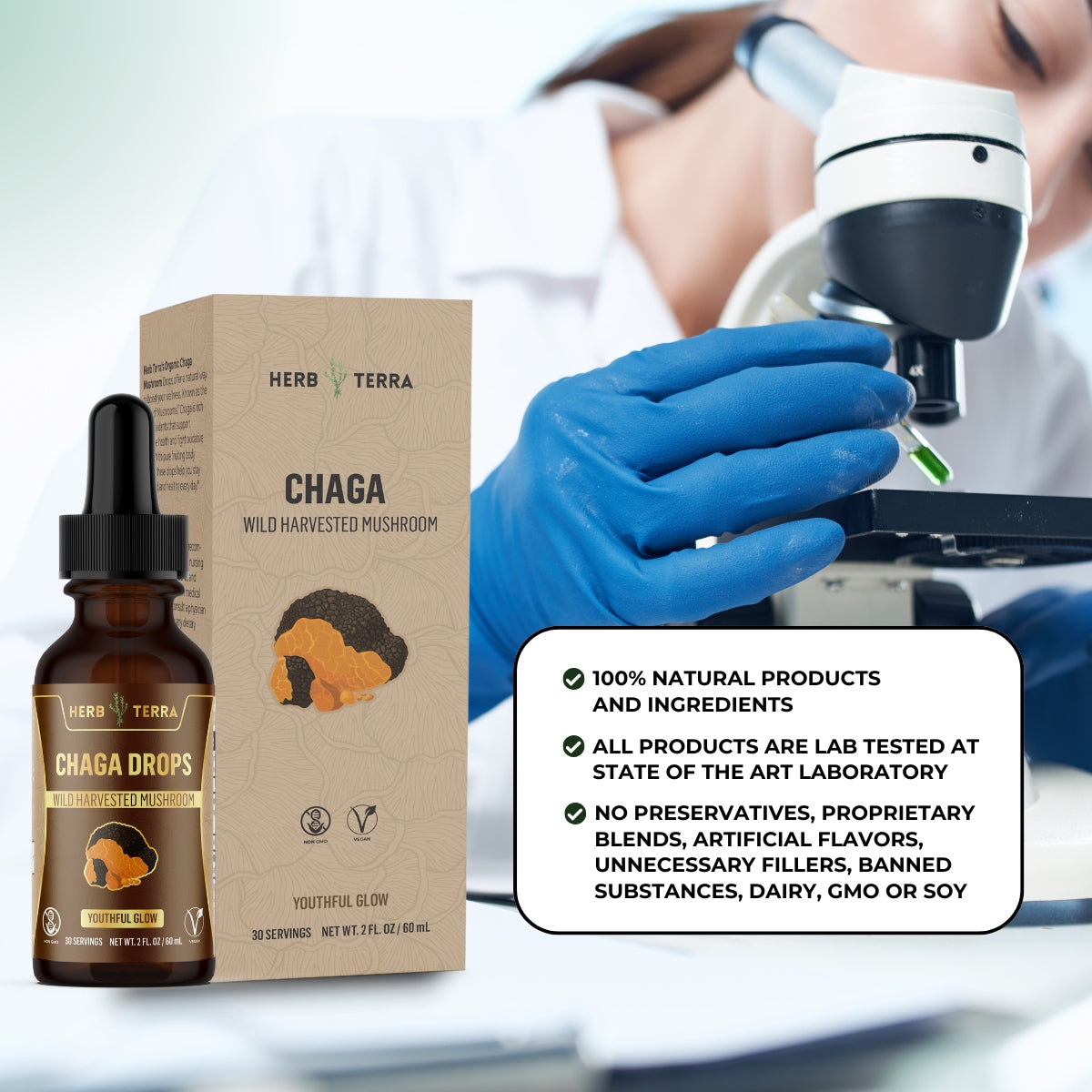 Chaga Mushroom Drops