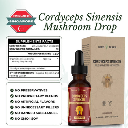 Cordyceps Mushroom Drops