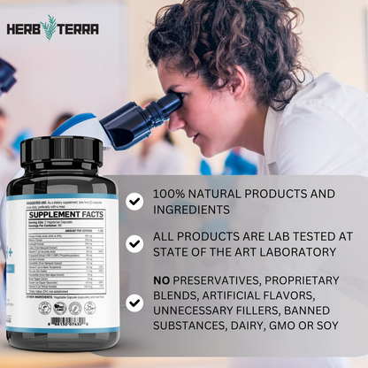 [Bundle of 3] Herb Terra Eye Health+ Supplement with Lutein, Zeaxanthin, Zinc & Vitamins A C E (3 x 120 capsules)