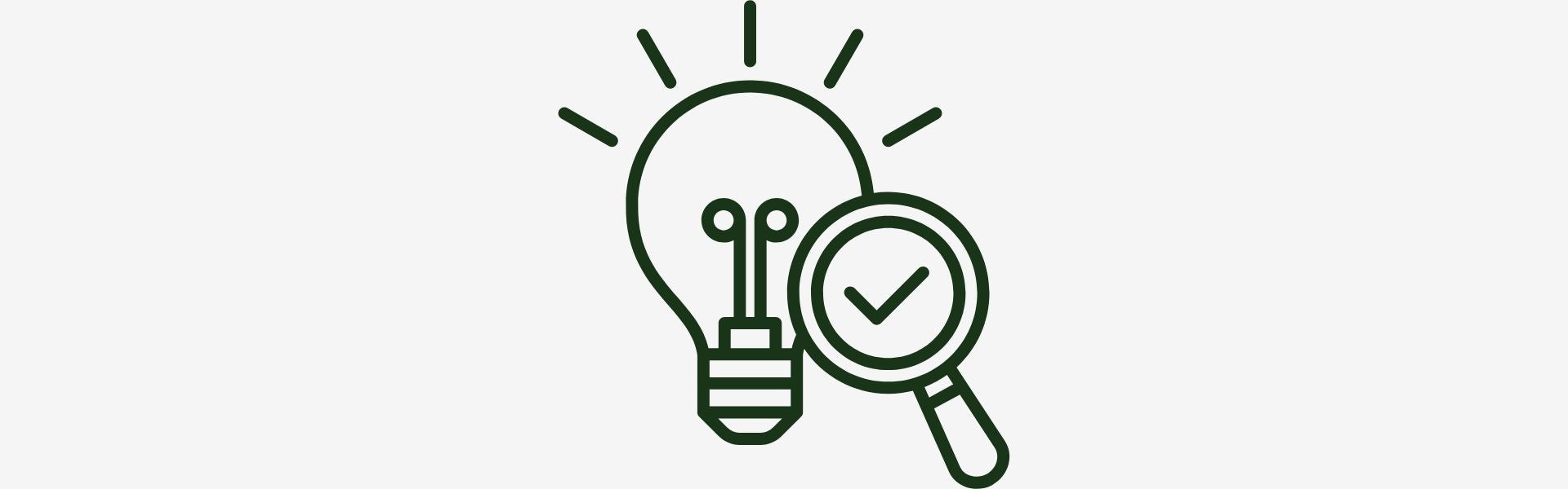 Insight icon with checkmark | Herb Terra