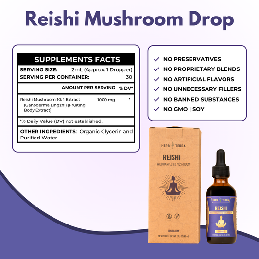 Reishi Mushroom Drops