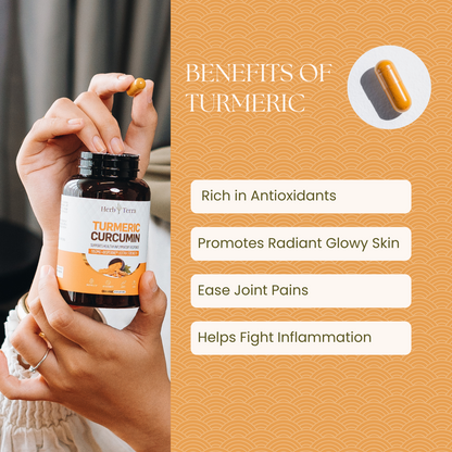 [Bundle of 3] Herb Terra Turmeric Curcumin  - Joint, Inflammation & Antioxidant Support (3 x 120 capsules)